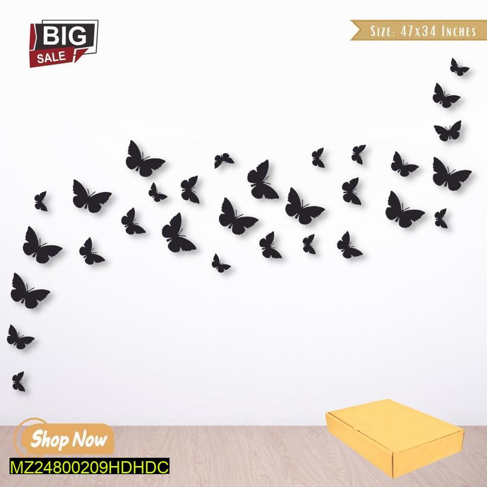 Butterfly Design Wall Art (30 pieces)