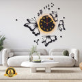 Butterfly Wall Clock With Back Light