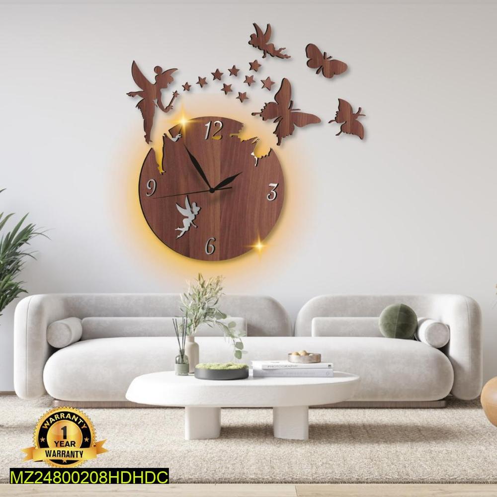 Fairy Design Wall Clock With Back Light